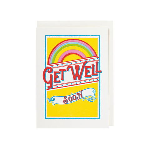 Archivist Get Well Soon Rainbow Card