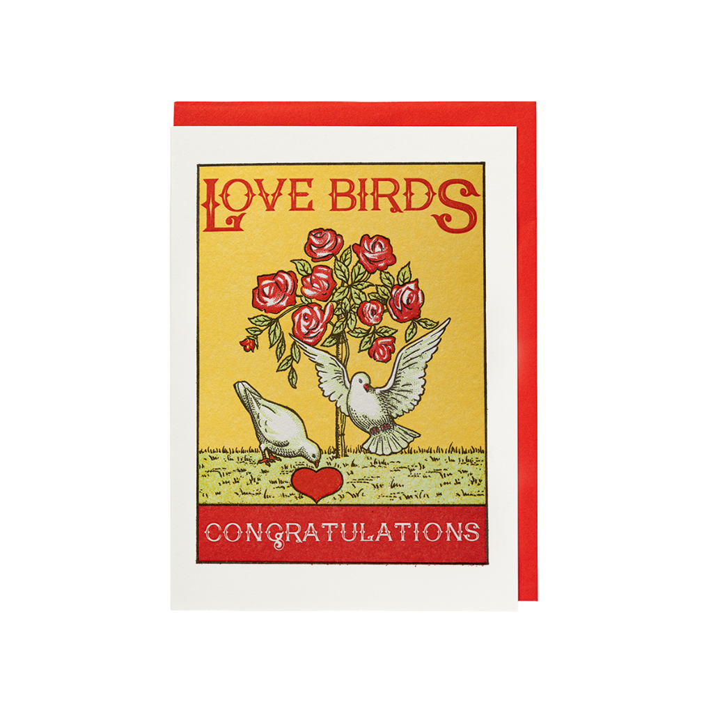 Archivist Love Birds Greeting Card