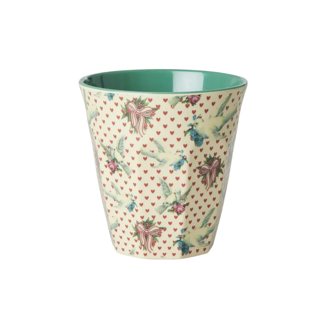 Rice Dove Cream Melamine Medium Cup 250ml