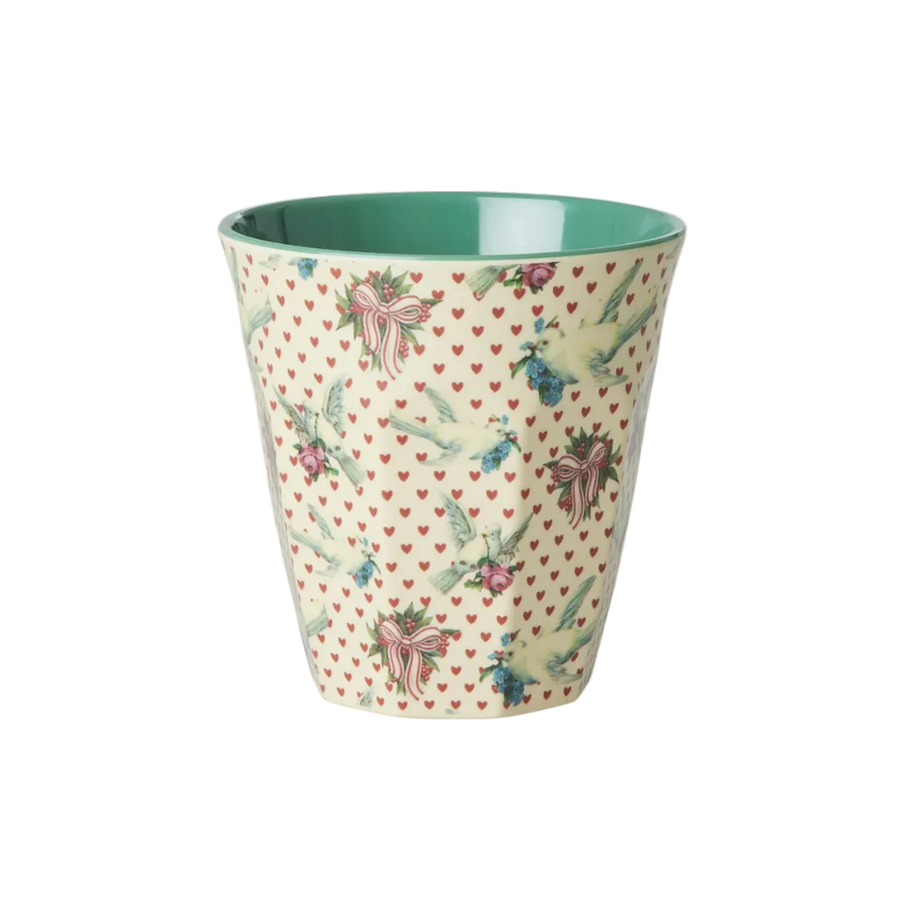 Rice Melamine Medium Cup - Cream - Dove - 250ml