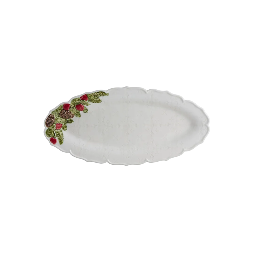 Bordallo Pinheiro Christmas Garland Large Platter
