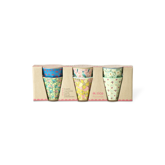 Rice Melamine Set of 6 Espresso Cups - 80ml
