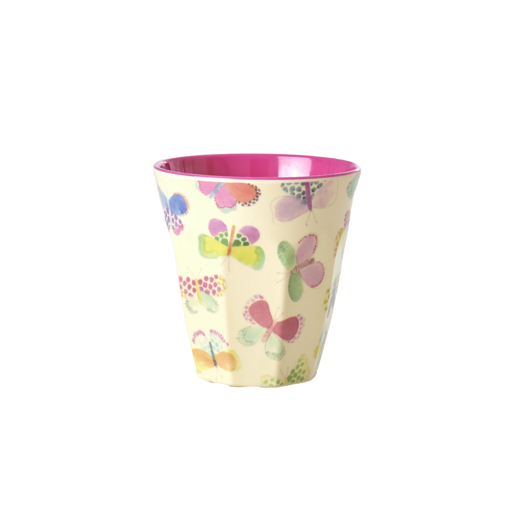 Rice Melamine Medium Cup 250ml - Butterfly