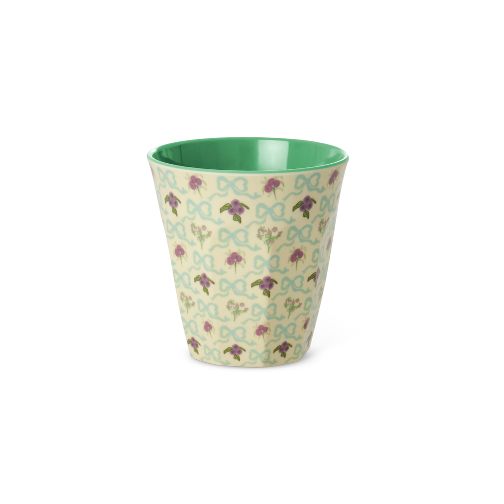 Rice Melamine Cup 250ml - Bow Print
