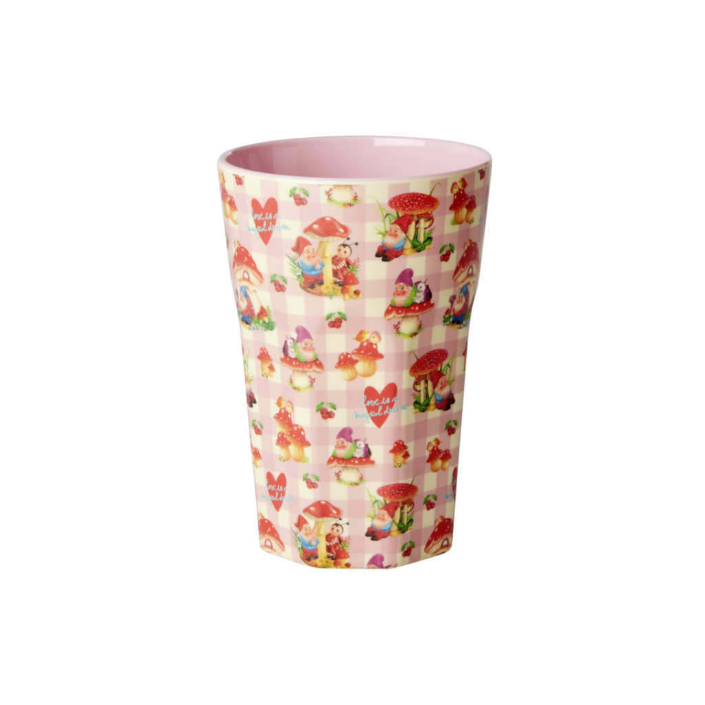 Rice Melamine Tall Cup 400ml - Gnome