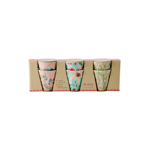 Rice Melamine Set of 6 Espresso Cups - 80ml