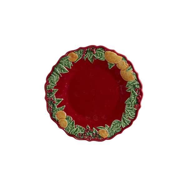 Bordallo Pinheiro Christmas Garland Dessert Plate 22cm