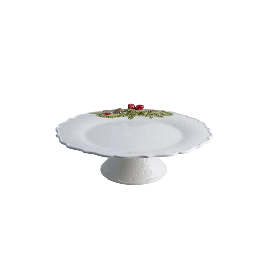 Bordallo Pinheiro Christmas Garland Cake Stand 35.5cm