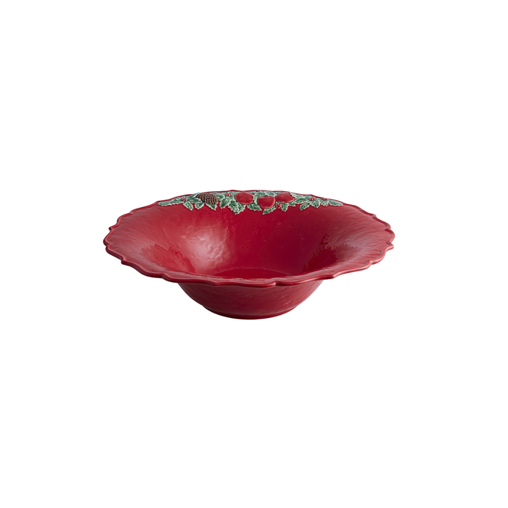 Bordallo Pinheiro Christmas Garland Salad Bowl 34cm