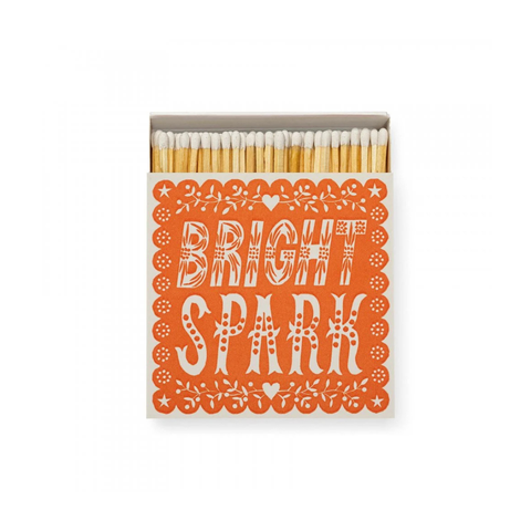 Archivist Square Matchbox - Bright Spark