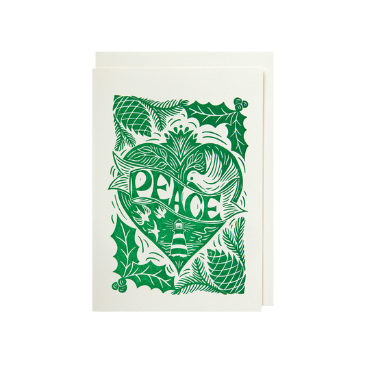 Archivist Peace By Jill Dunn Notelet Single Card