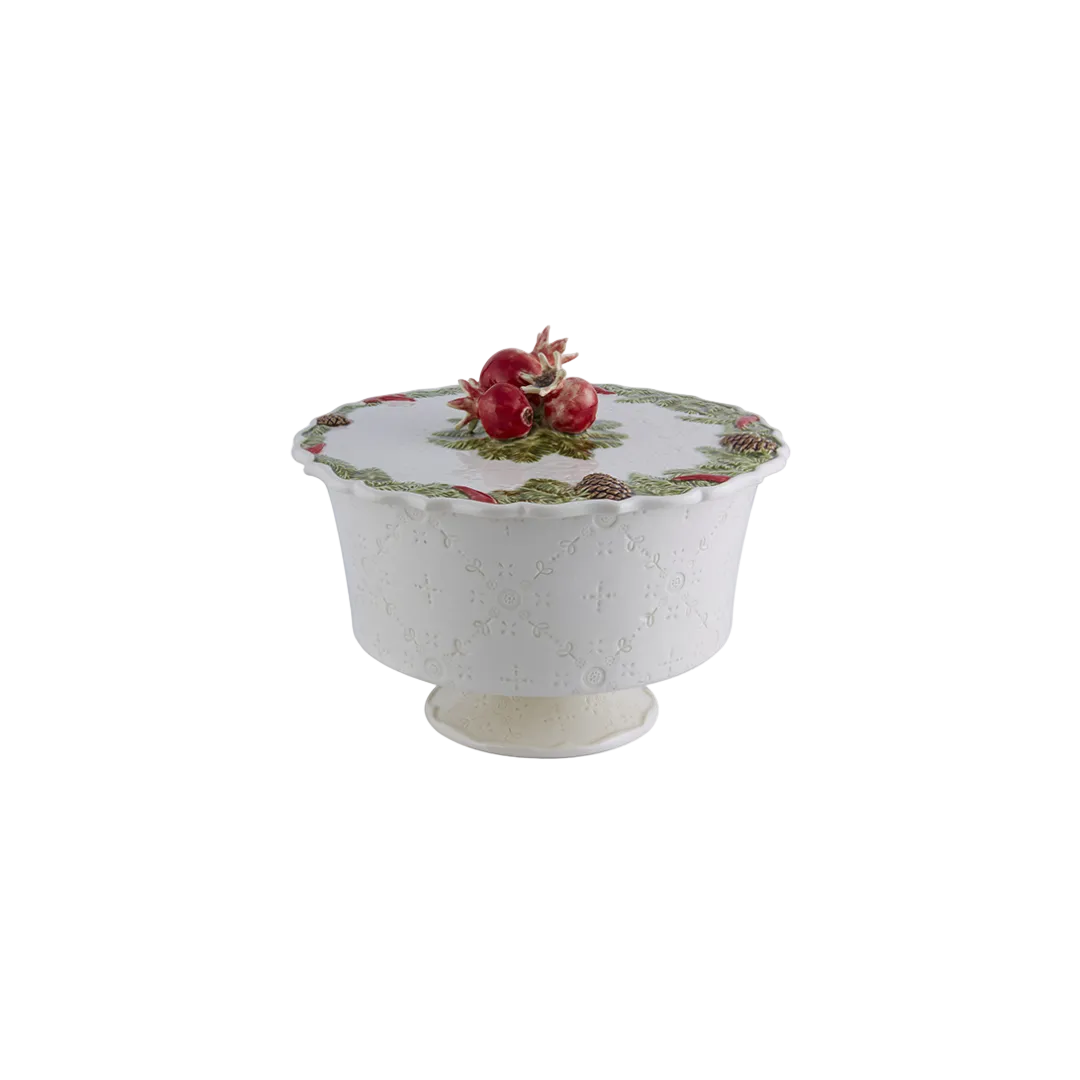 Bordallo Pinheiro Christmas Garland Low Candy Box