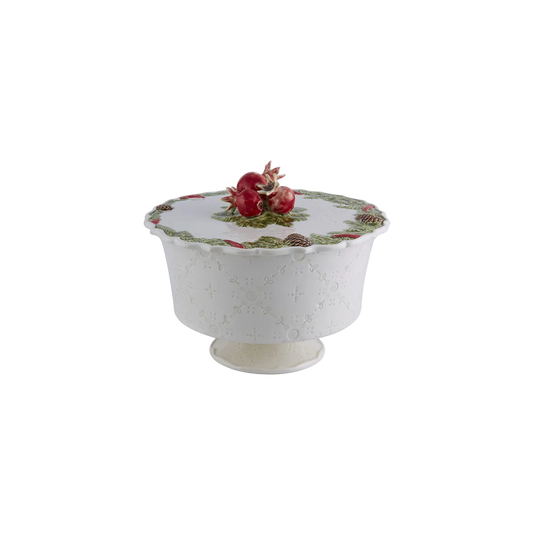 Bordallo Pinheiro Christmas Garland Low Candy Box
