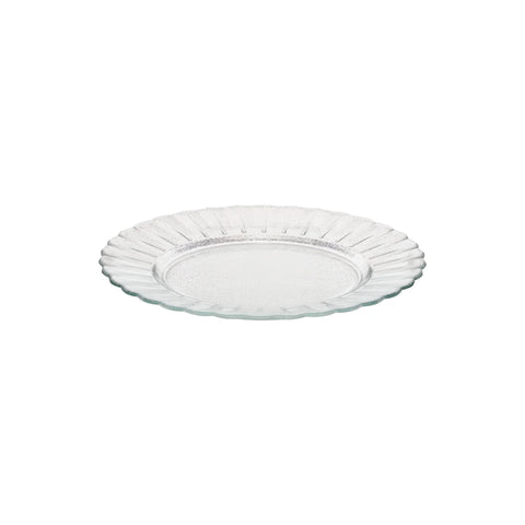 Cristal Glass Salad Dessert Plate 21cm