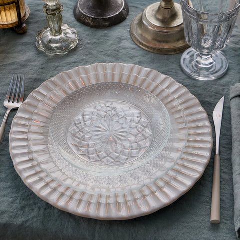Cristal Glass Appetizer Plate 16cm