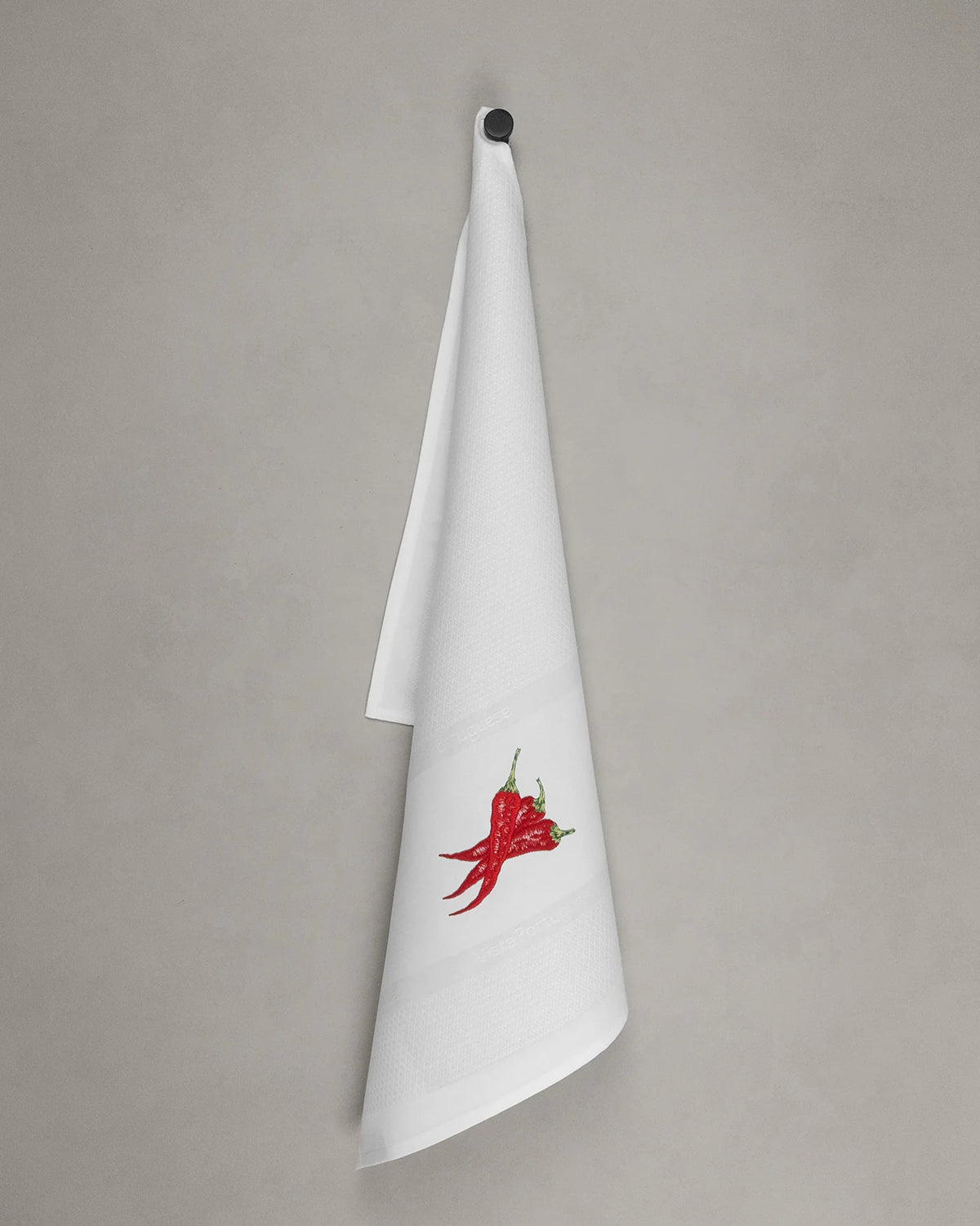 Vista Portuguese - Chili Tea Towel, White, view 2
