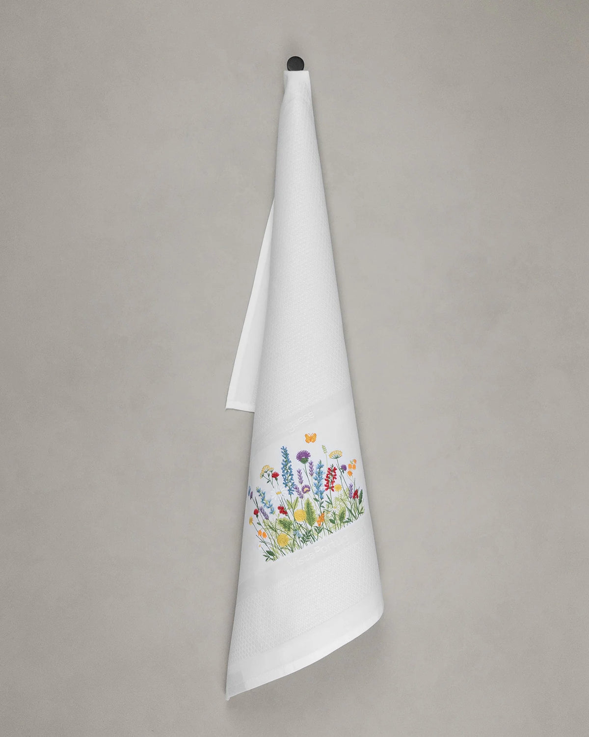 Vista Portuguese - Flower Meadow Tea Towel , White, view 2