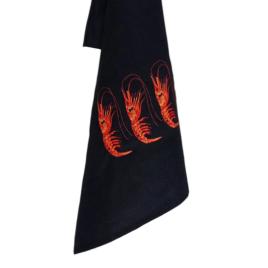 Vista Portuguese - Shrimp Tea Towel, Black