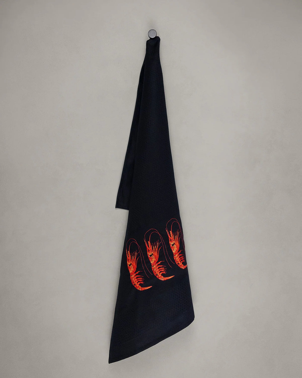 Vista Portuguese - Shrimp Tea Towel, Black, view 2