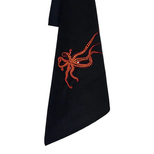 Vista Portuguese - Octopus Tea Towel, Black