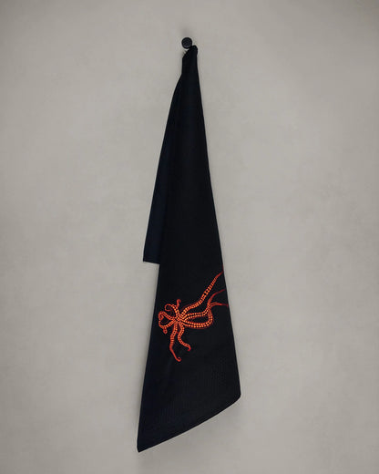 Vista Portuguese - Octopus Tea Towel, Black, view 2