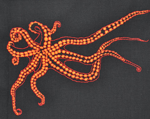 Vista Portuguese - Octopus Tea Towel, Black