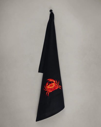 Vista Portuguese - Crab Tea Towel, Black, view 2