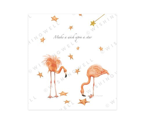 Wishingwell Flamingo Make A Wish Upon A Star