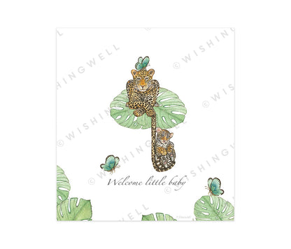 Wishing Well Greeting Card Welcome Little Baby