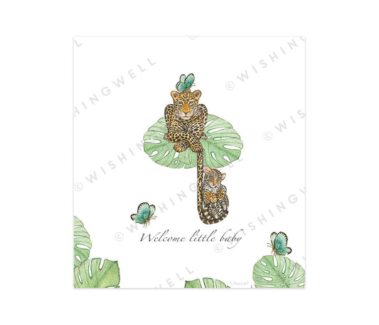 Wishing Well Greeting Card Welcome Little Baby