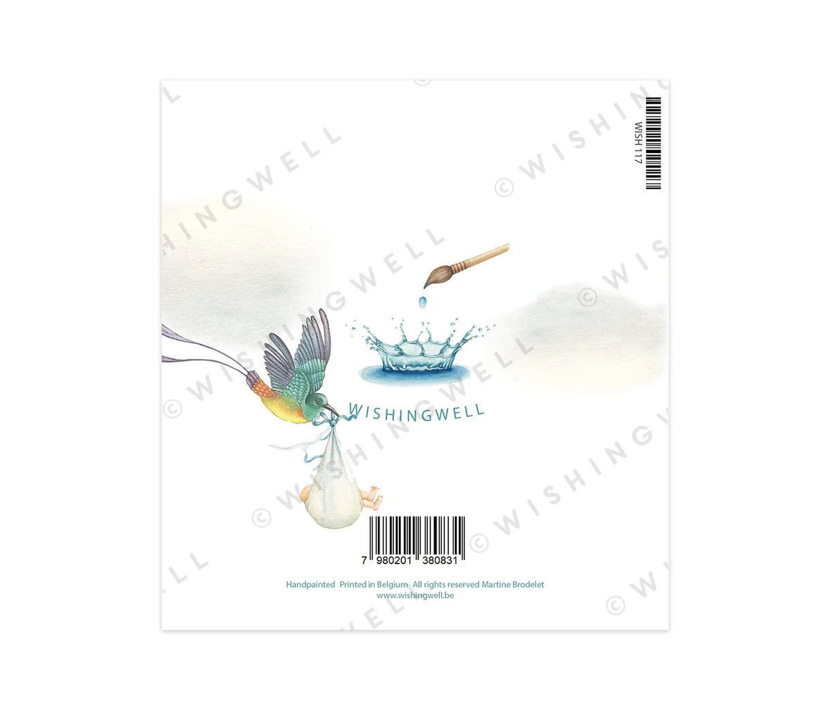Wishing Well Greeting Card Baby New Delivery Congratulations!, view 5