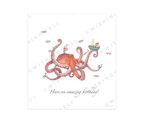 Wishingwell Greeting Card Have an Amazing Birthday