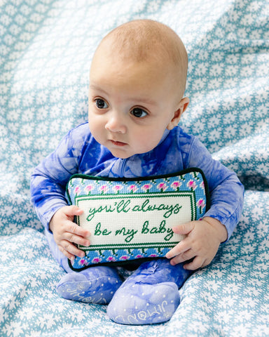 Furbish Be My Baby Mini Needlepoint Pillow