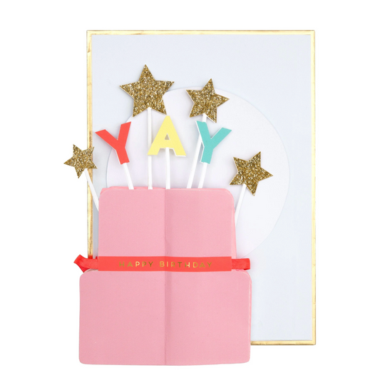 Meri Meri Yay! Stand-up Birthday Card