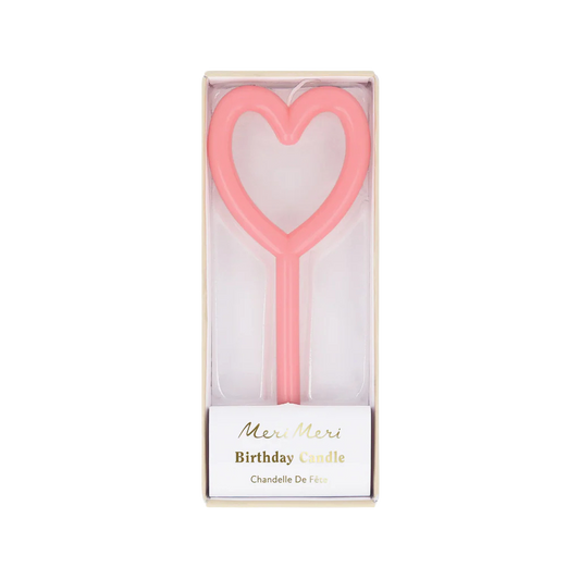 Meri Meri Slim Heart Candle