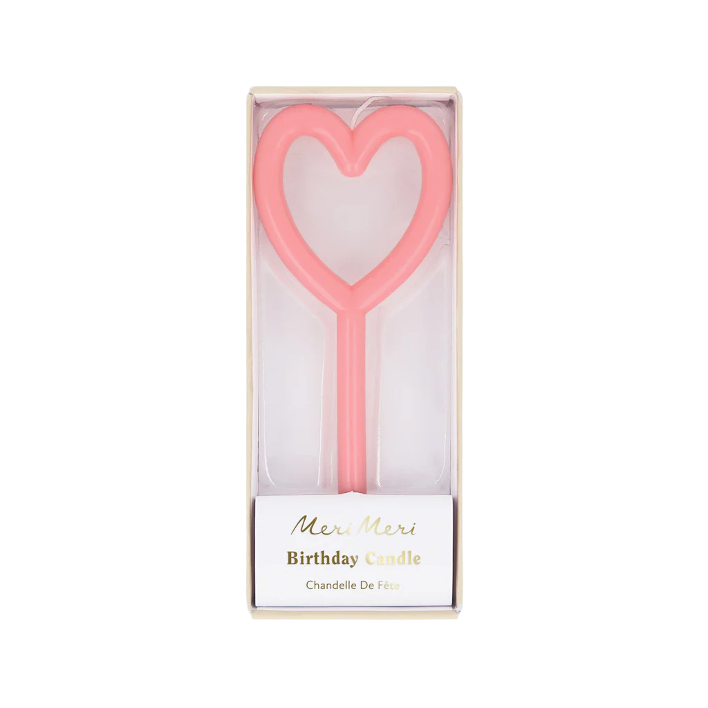 Meri Meri Slim Heart Candle