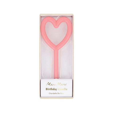 Meri Meri Slim Heart Candle
