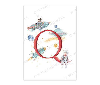 Wishing Well Alphabet Greeting Card