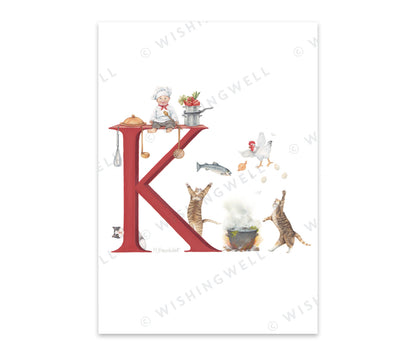 Wishing Well Alphabet Little Greeting Card