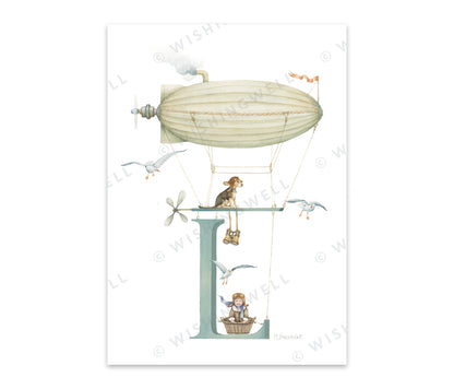Wishing Well Alphabet Little Greeting Card