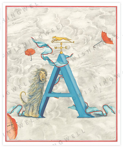 Wishing Well Alphabet Little Greeting Card
