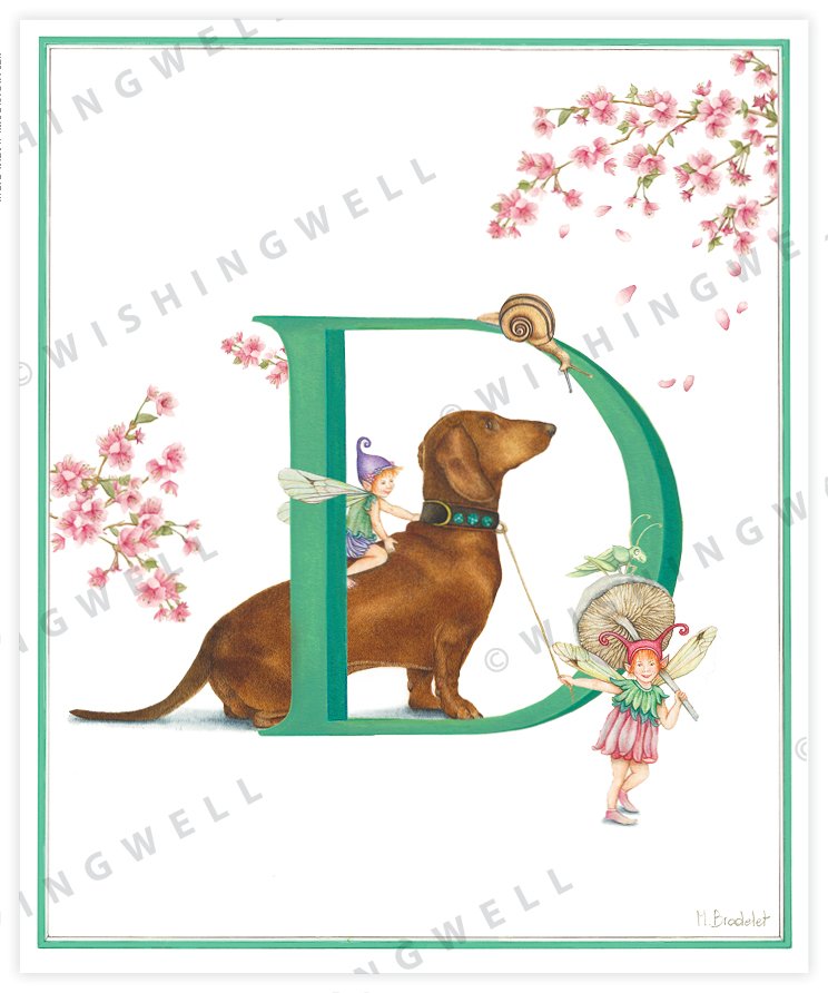 Wishing Well Animal ABC Greeting Card, view 4