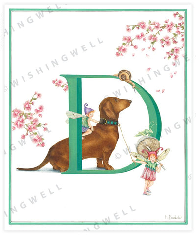 Wishing Well Animal ABC Greeting Card