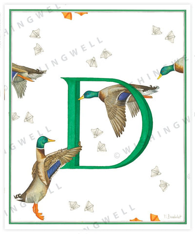 Wishing Well Animal ABC Greeting Card