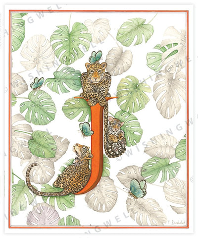 Wishing Well Animal ABC Greeting Card