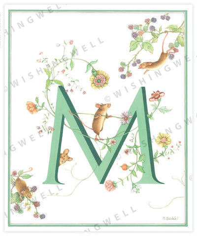 Wishing Well Animal ABC Greeting Card