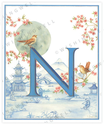 Wishing Well Animal ABC Greeting Card