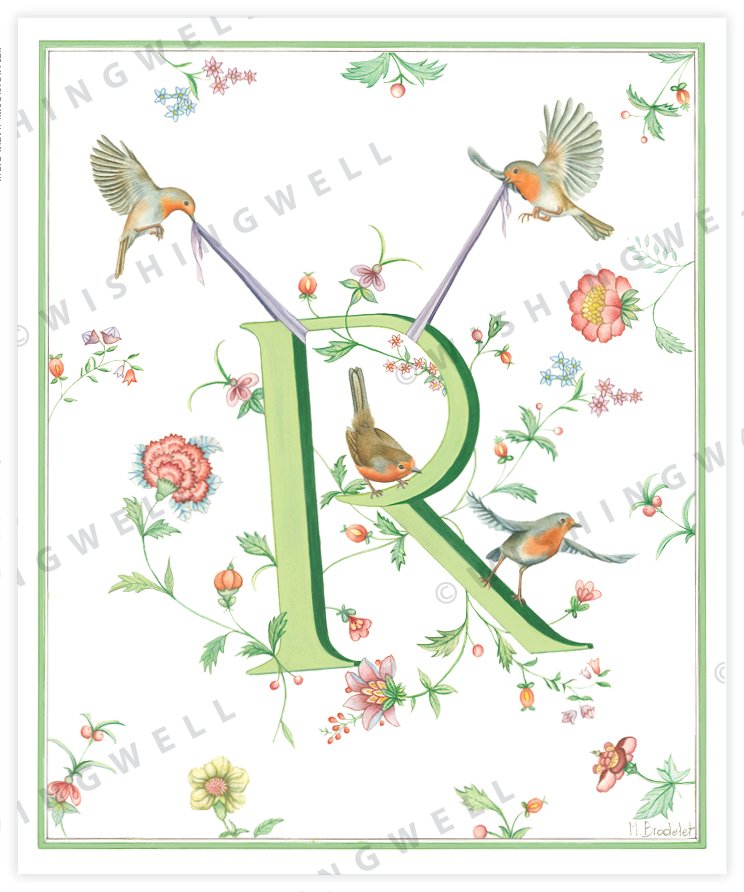 Wishing Well Animal ABC Greeting Card
