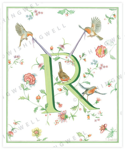 Wishing Well Animal ABC Greeting Card
