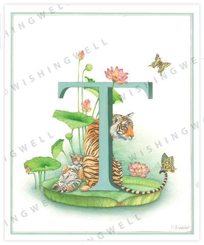 Wishing Well Animal ABC Greeting Card